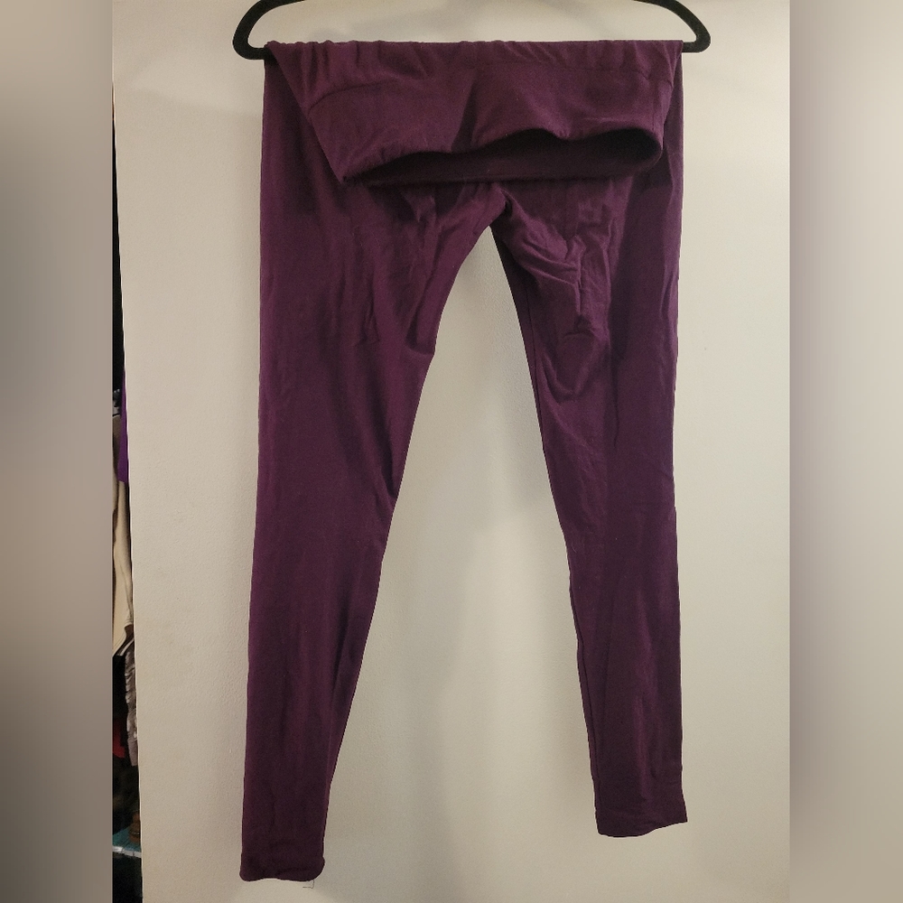 LuLaRoe Purple Leggings One Size